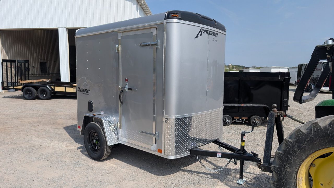 New 2027 Homesteader 5x8 Challenger Cargo Trailer w/ Ramp Door