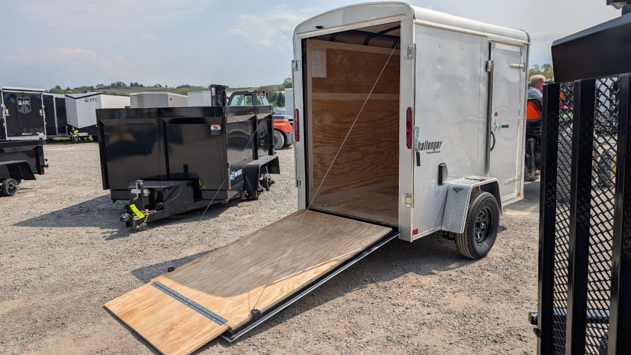 New 2027 Homesteader 5x8 Challenger Cargo Trailer w/ Ramp Door