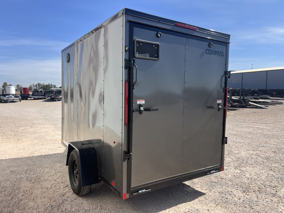 New 2027 Compass 6'x10' Enclosed Cargo Trailer - Indigo DLX