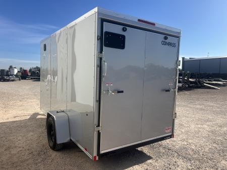 New 2027 Compass 6'x12' Enclosed Cargo Trailer - Indigo DLX