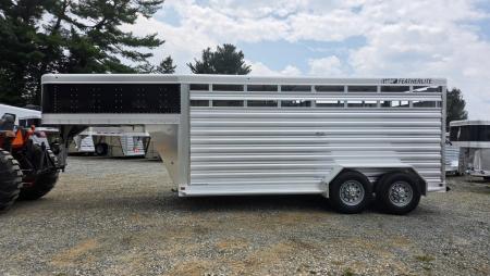 New 2026 Featherlite Trailers 8117 GN 6'7"X16TA Stock / Stock Combo Trailer