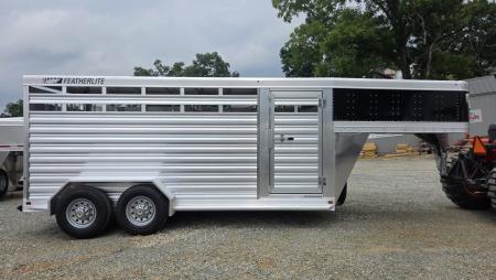 New 2026 Featherlite Trailers 8117 GN 6'7"X16TA Stock / Stock Combo Trailer