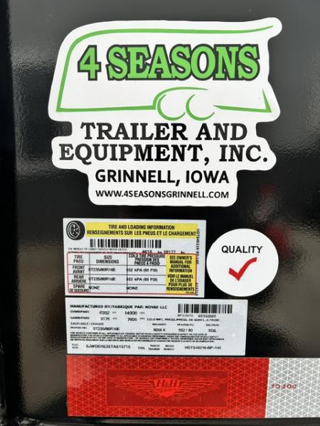 New SALE $$$$ 2026 H&H Trailers 82"X16' 4' sides 14k GVWR Dump Trailer