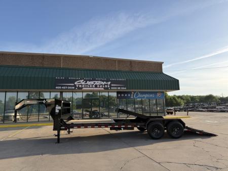 New #038289 2027 DIAMOND T HDSKP1408TDGN 24 X 83 TANDEM AXLE 14K GOOSENECK TILT DECK TRAILER