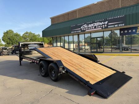 New #038289 2027 DIAMOND T HDSKP1408TDGN 24 X 83 TANDEM AXLE 14K GOOSENECK TILT DECK TRAILER