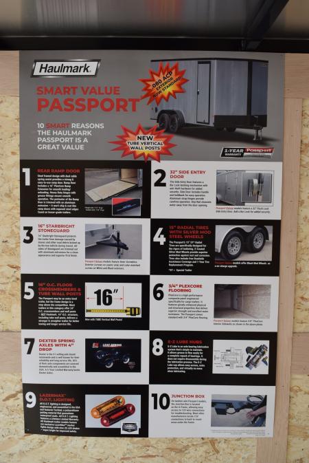 New 2027 Haulmark Passport Deluxe 6x10 Cargo / Enclosed Trailer