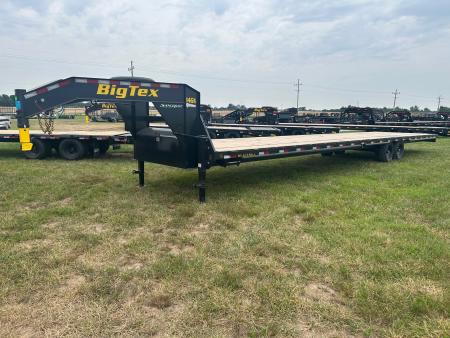 New 2027 Big Tex 102x40 Tandem 15.9K GN Straight Deck w/ Slide In Ramps & Ratchet Rail