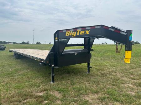 New 2027 Big Tex 102x40 Tandem 15.9K GN Straight Deck w/ Slide In Ramps & Ratchet Rail