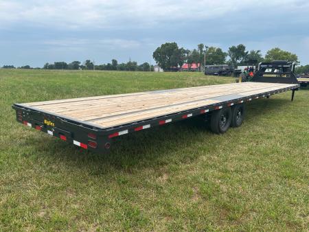 New 2027 Big Tex 102x40 Tandem 15.9K GN Straight Deck w/ Slide In Ramps & Ratchet Rail