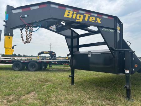 New 2027 Big Tex 102x40 Tandem 15.9K GN Straight Deck w/ Slide In Ramps & Ratchet Rail