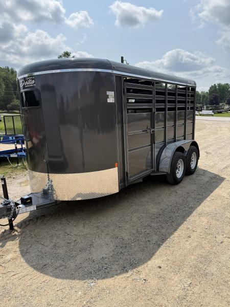 New 2026 Delta Mfg 14' 2 HORSE/STOCK COMBO Stock / Stock Combo Trailer
