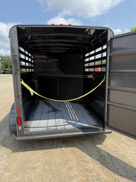 New 2026 Delta Mfg 14' 2 HORSE/STOCK COMBO Stock / Stock Combo Trailer