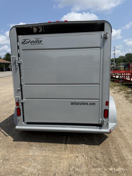 New 2026 Delta Mfg 14' 2 HORSE/STOCK COMBO Stock / Stock Combo Trailer