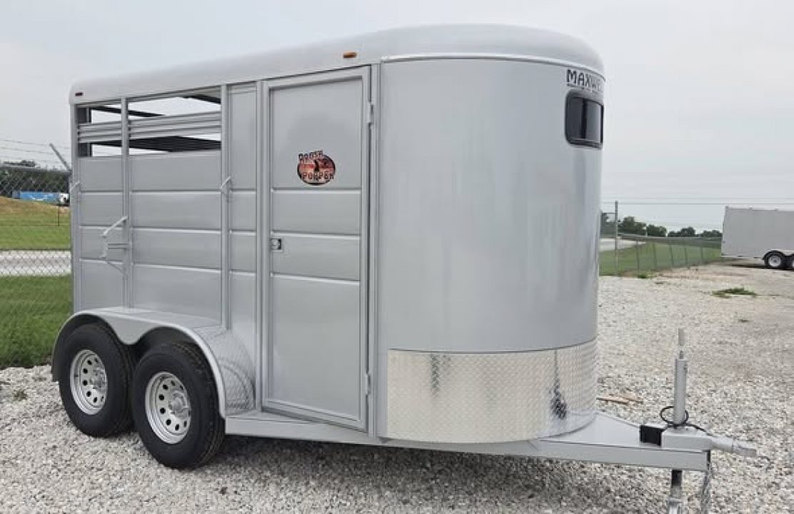 New 2025 Maxwell Brushpopper slant 2 Horse Trailer