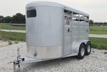 New 2025 Maxwell Brushpopper slant 2 Horse Trailer