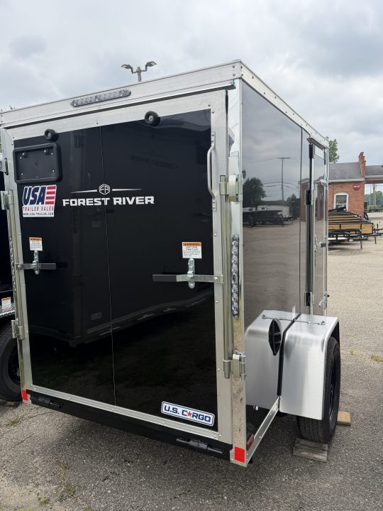 New 2026 US Cargo 5 x 10 Enclosed Trailer Ramp Door with 5FT 6IN INTERIOR -Side Door Screwless Exterior w/Upgraded Optionsn