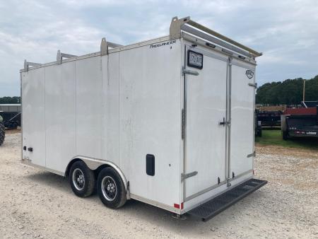 Used 2023 Impact Trailers 8.5X16 TANDEM 7K CARGO W/ BARN DOORS, WORK BENCH, 30A ELEC PACKAGE AND LADDER RACK Cargo / Enclosed Trailer
