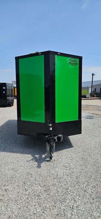 New 2026 Family Trailer 6x12 Tandem Axles Cargo / Enclosed Trailer- Screwless Exterior-Blackout Pkg- Rear Spoiler