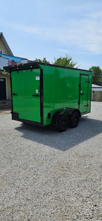 New 2026 Family Trailer 6x12 Tandem Axles Cargo / Enclosed Trailer- Screwless Exterior-Blackout Pkg- Rear Spoiler