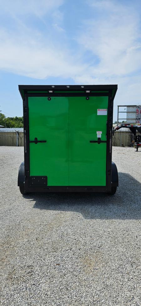 New 2026 Family Trailer 6x12 Tandem Axles Cargo / Enclosed Trailer- Screwless Exterior-Blackout Pkg- Rear Spoiler