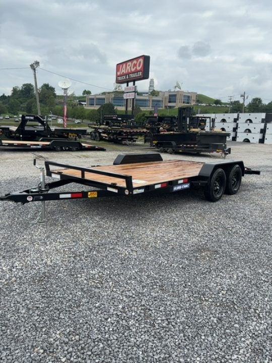 New 2026 Sure-Trac 7x16 C-channel wood deck Car Hauler