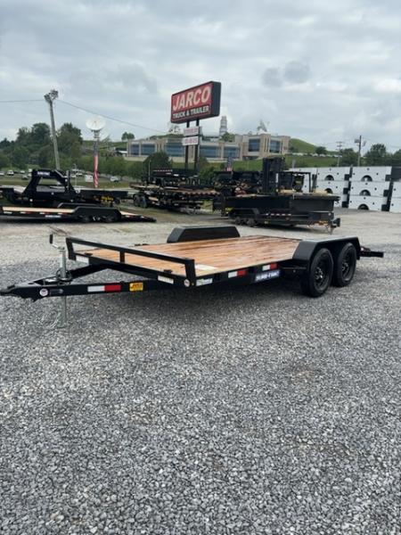 New 2026 Sure-Trac 7x16 C-channel wood deck Car Hauler
