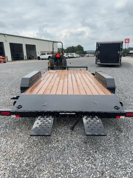 New 2026 Sure-Trac 7x16 C-channel wood deck Car Hauler