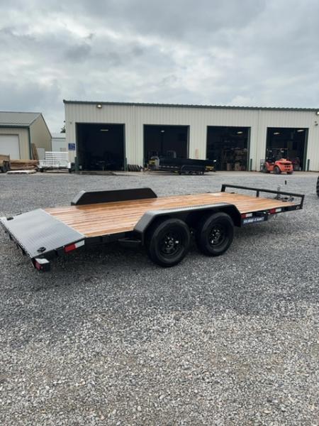 New 2026 Sure-Trac 7x16 C-channel wood deck Car Hauler