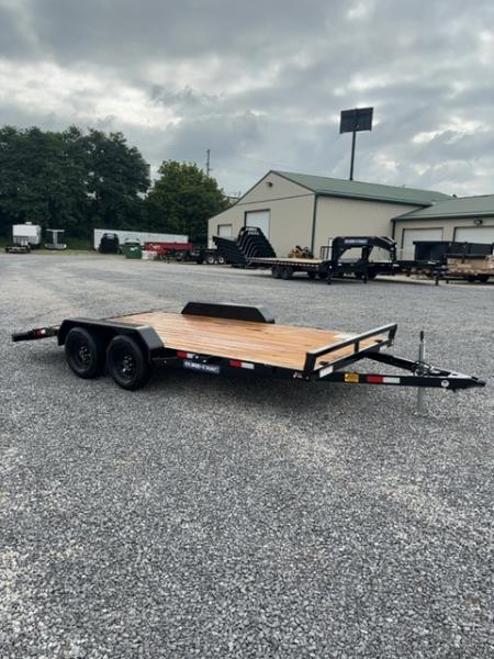 New 2026 Sure-Trac 7x16 C-channel wood deck Car Hauler