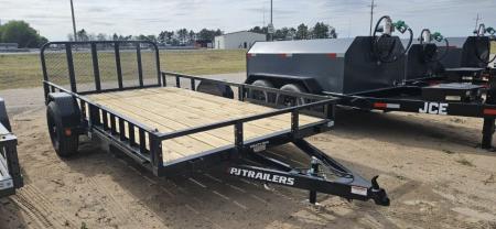 New 2027 PJ Trailers 14' x 83 in. Single 5200# Axle Channel Utility Trailer