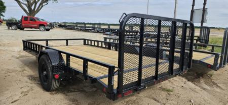 New 2027 PJ Trailers 14' x 83 in. Single 5200# Axle Channel Utility Trailer