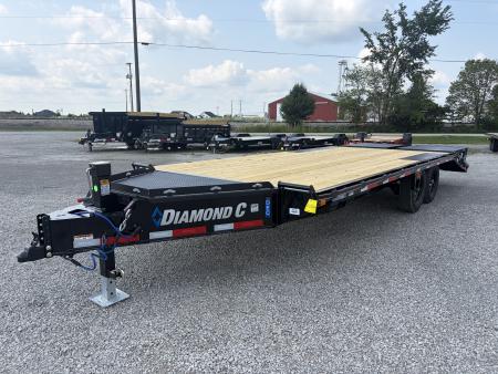 New 2027 Diamond C Trailers DEC207L22X102 (22' X 102") 15.5K Max Ramp Equipment Trailer