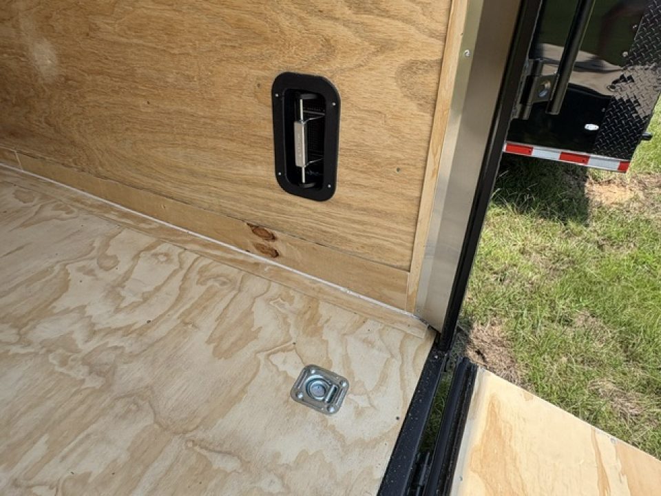 New 2027 Rock Solid Cargo 8.5x36 Triple Axle Enclosed Car Hauler – Black Polycore | Super Stealth Blackout Edition