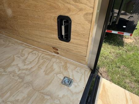 New 2027 Rock Solid Cargo 8.5x36 Triple Axle Enclosed Car Hauler – Black Polycore | Super Stealth Blackout Edition