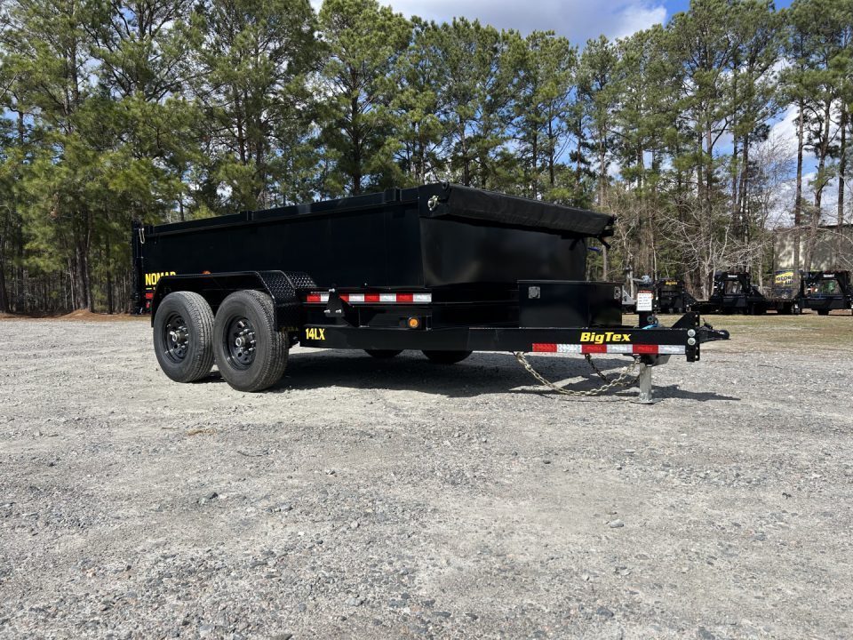 New 2027 Big Tex Trailers 14LX 7x12 Dump Trailer. Tarp & Ramps, Scissor Lift