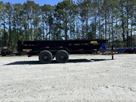 New 2027 Big Tex 14TD Dump Trailer, 7x16 6 stage telescopic 7 gauge floor comb gate tarp, ramps, and stabilizer feet included