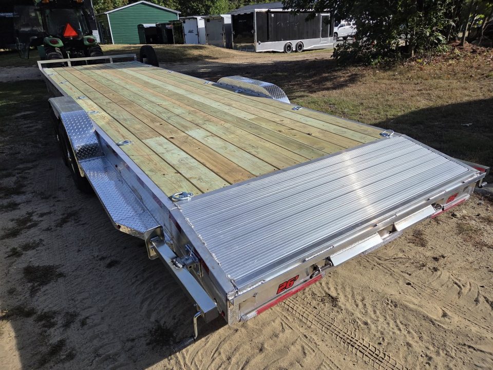 New 2027 Wolverine Trailers 7x16 14,000lb gvwr flat bed aluminum trailer equipment/ utility Utility Trailer