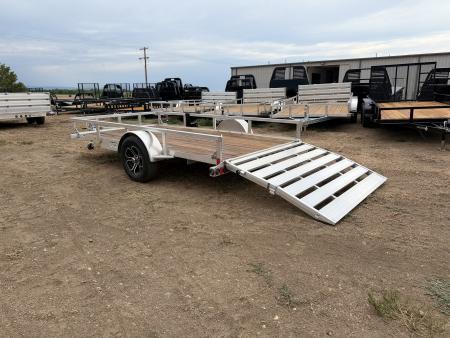 New 2027 Load Trail 6.5-12 Aluminum Ramp Gate Utility W/ Bi-Fold Gate 3K GVWR