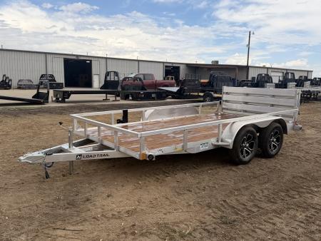 New 2027 Load Trail 7-14 Tandem Axle Aluminum Ramp Gate Utility W/ Bi-Fold Gate 7K GVWR