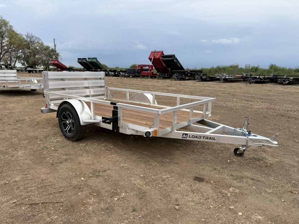 New 2026 Load Trail 5.5-10 Aluminum Ramp Gate Utility W/ Bi-Fold Gate 3K GVWR Flatbed Trailer