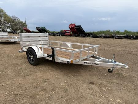 New 2026 Load Trail 5.5-10 Aluminum Ramp Gate Utility W/ Bi-Fold Gate 3K GVWR Flatbed Trailer