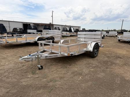 New 2026 Load Trail 5.5-10 Aluminum Ramp Gate Utility W/ Bi-Fold Gate 3K GVWR Flatbed Trailer