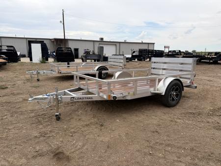New 2026 Load Trail 5.5-10 Aluminum Ramp Gate Utility W/ Bi-Fold Gate 3K GVWR Flatbed Trailer