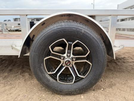 New 2026 Load Trail 5.5-10 Aluminum Ramp Gate Utility W/ Bi-Fold Gate 3K GVWR Flatbed Trailer