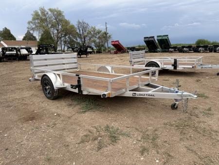 New 2026 Load Trail 5.5-10 Aluminum Ramp Gate Utility W/ Bi-Fold Gate 3K GVWR Flatbed Trailer