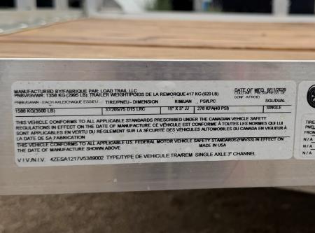 New 2026 Load Trail 5.5-10 Aluminum Ramp Gate Utility W/ Bi-Fold Gate 3K GVWR Flatbed Trailer