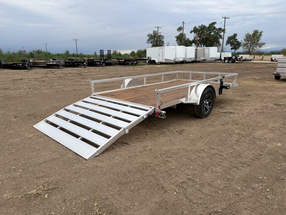 New 2027 Load Trail 6.5-12 Aluminum Ramp Gate Utility W/ Bi-Fold Gate 3K GVWR