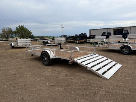 New 2027 Load Trail 6.5-12 Aluminum Ramp Gate Utility W/ Bi-Fold Gate 3K GVWR