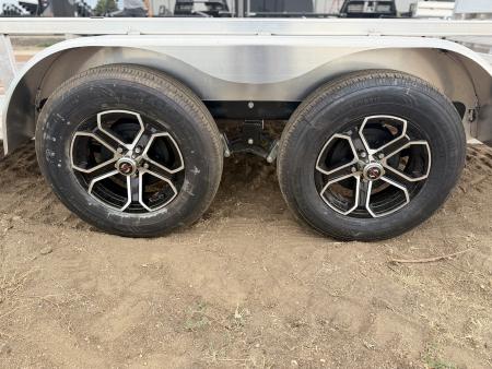New 2027 Load Trail 7-14 Tandem Axle Aluminum Ramp Gate Utility W/ Bi-Fold Gate 7K GVWR