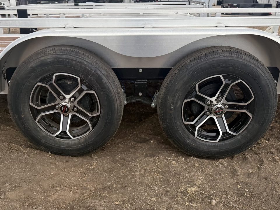 New 2027 Load Trail 7-14 Tandem Axle Aluminum Ramp Gate Utility W/ Bi-Fold Gate 7K GVWR